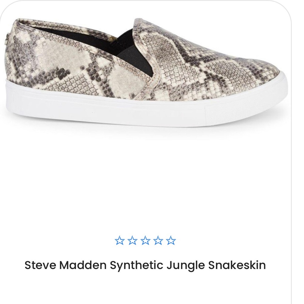 Steve Madden jungle snakeskin loafers